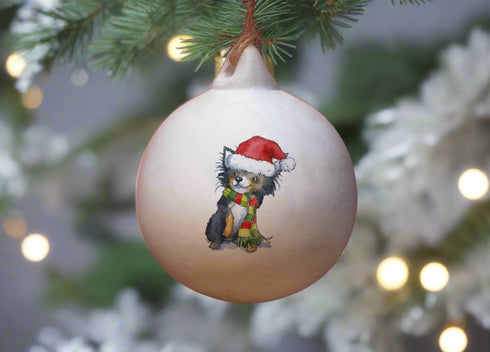 Chihuahua Ceramic Bauble